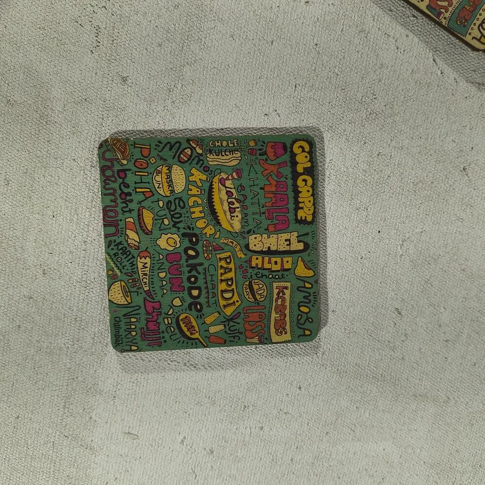 Drink Coaster Set Chumbak Street Indian Street Food